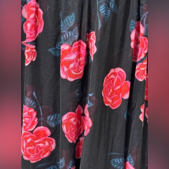 Matilda Jane Black Floral Rose Print Long Sleeve Tunic Top Women's XXL - Picture 3 of 16